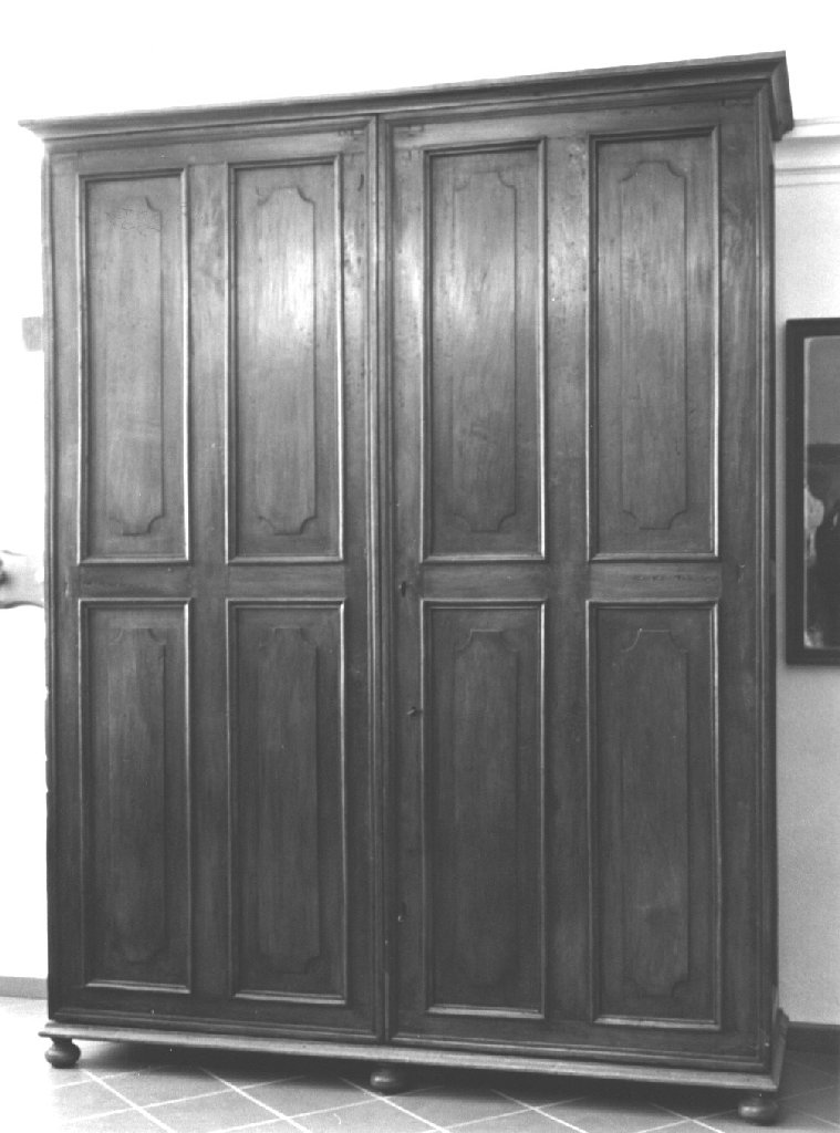 armadio, opera isolata - manifattura piacentina (seconda metà sec. XVII)