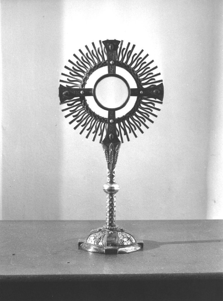 ostensorio, opera isolata - ambito piacentino (sec. XX)