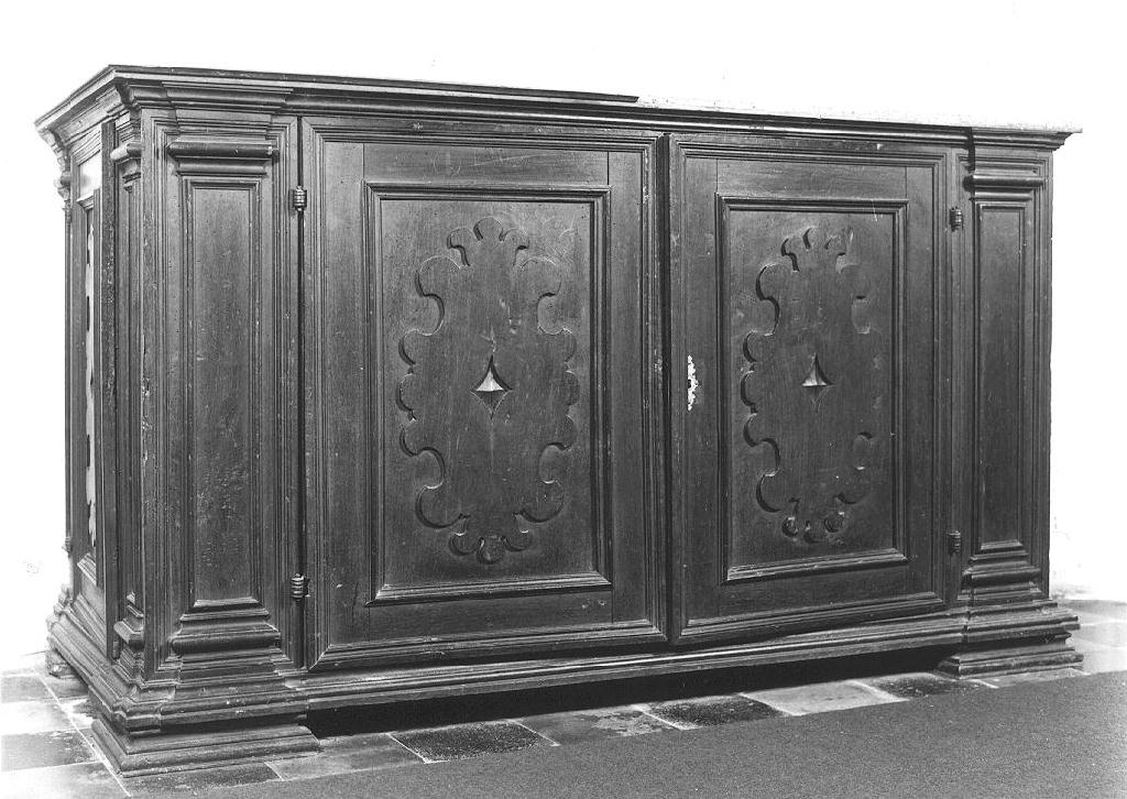 credenza - ambito piacentino (seconda metà sec. XVII)