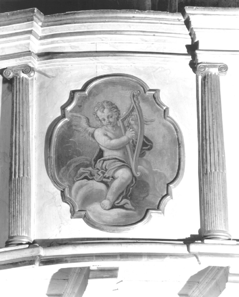 Angeli musicanti (pannello, insieme) - ambito piacentino (sec. XVIII)