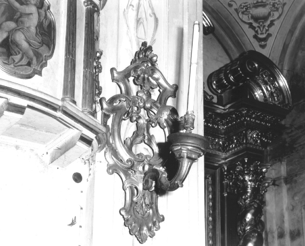candeliere da parete, serie - ambito piacentino (sec. XVIII)