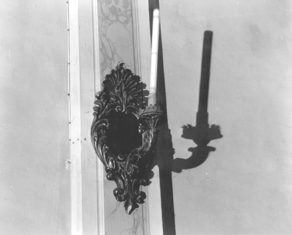 candeliere da parete, serie - ambito piacentino (sec. XVIII)