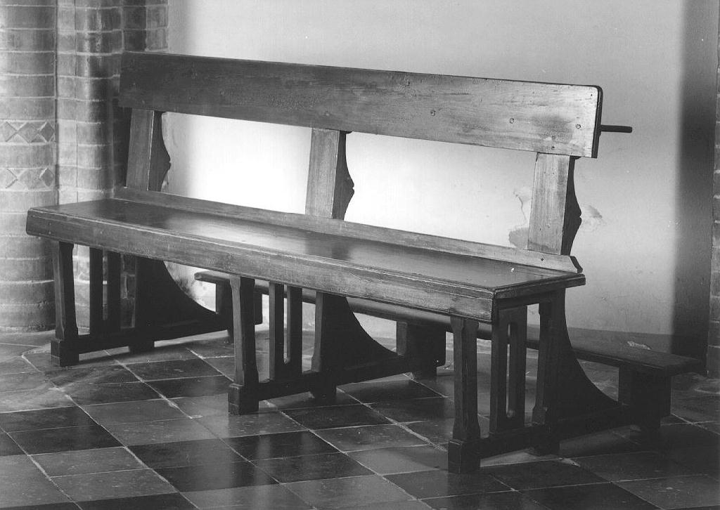 banco da chiesa, serie - ambito emiliano-lombardo (primo quarto sec. XX)