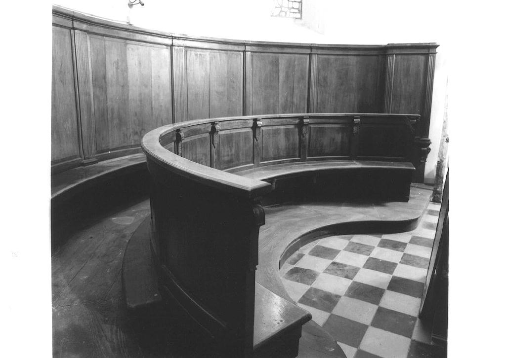 stalli del coro - ambito emiliano-lombardo (inizio sec. XX)