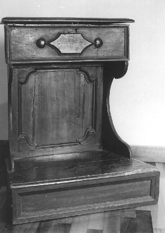 inginocchiatoio - ambito emiliano (prima metà sec. XVIII)