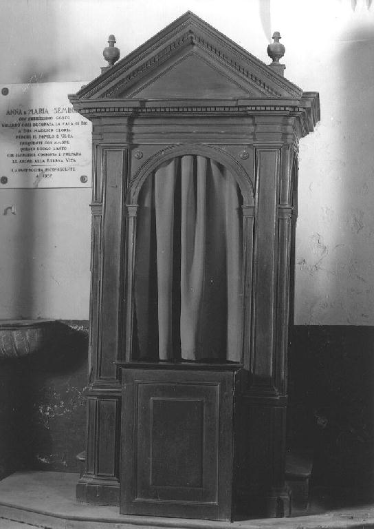 confessionale, serie - ambito cremonese (fine/inizio secc. XVIII/ XIX)