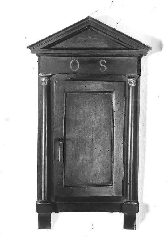 anta di armadietto per oli santi, serie - ambito emiliano-lombardo (inizio sec. XIX)