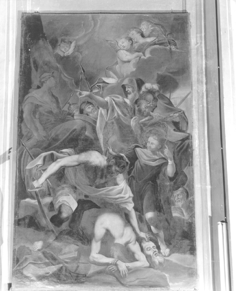 Martirio di San Nazzaro (dipinto) di Mazzetti Domenico (sec. XVIII)