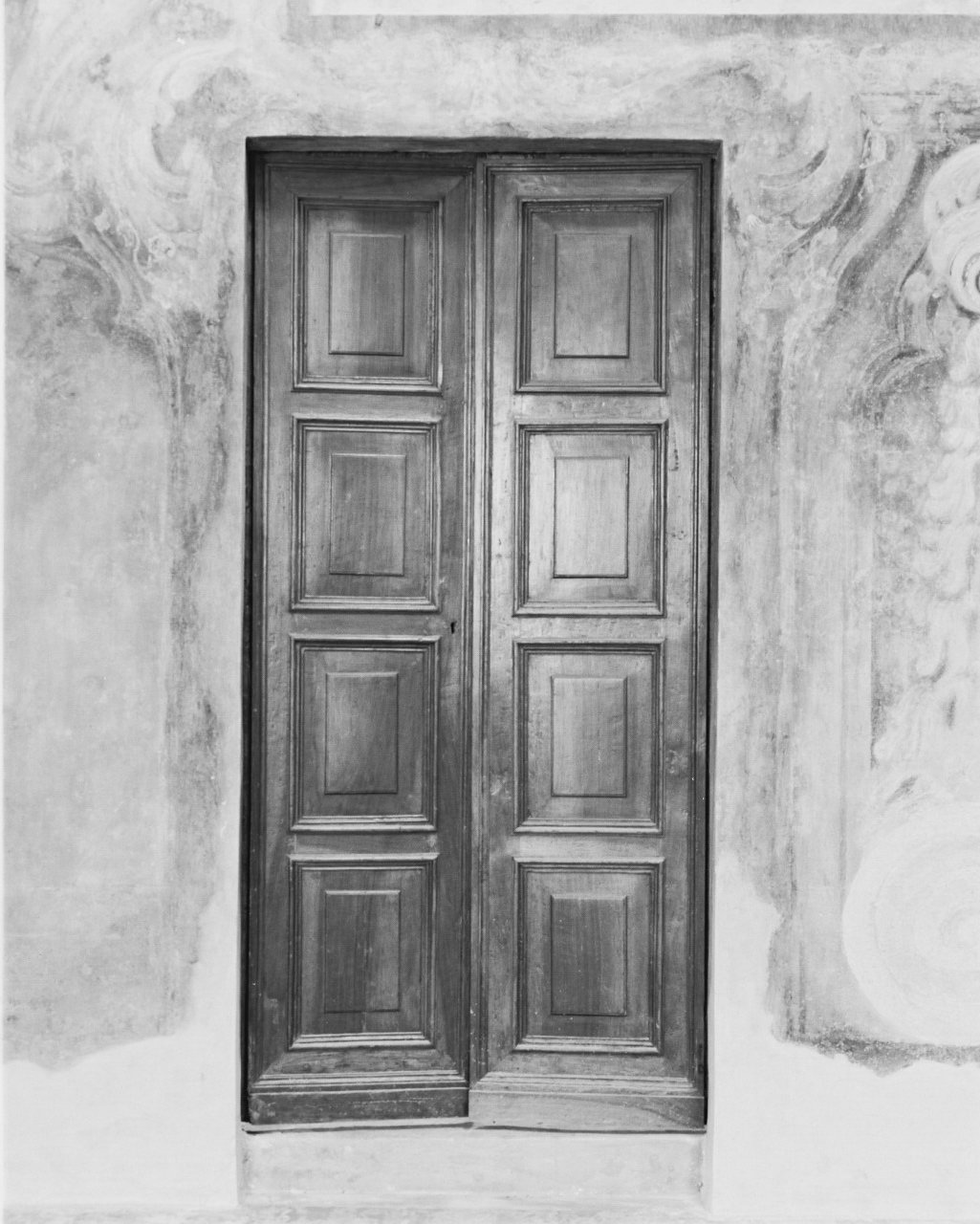 porta - a due battenti, serie - ambito piacentino (fine sec. XVII)