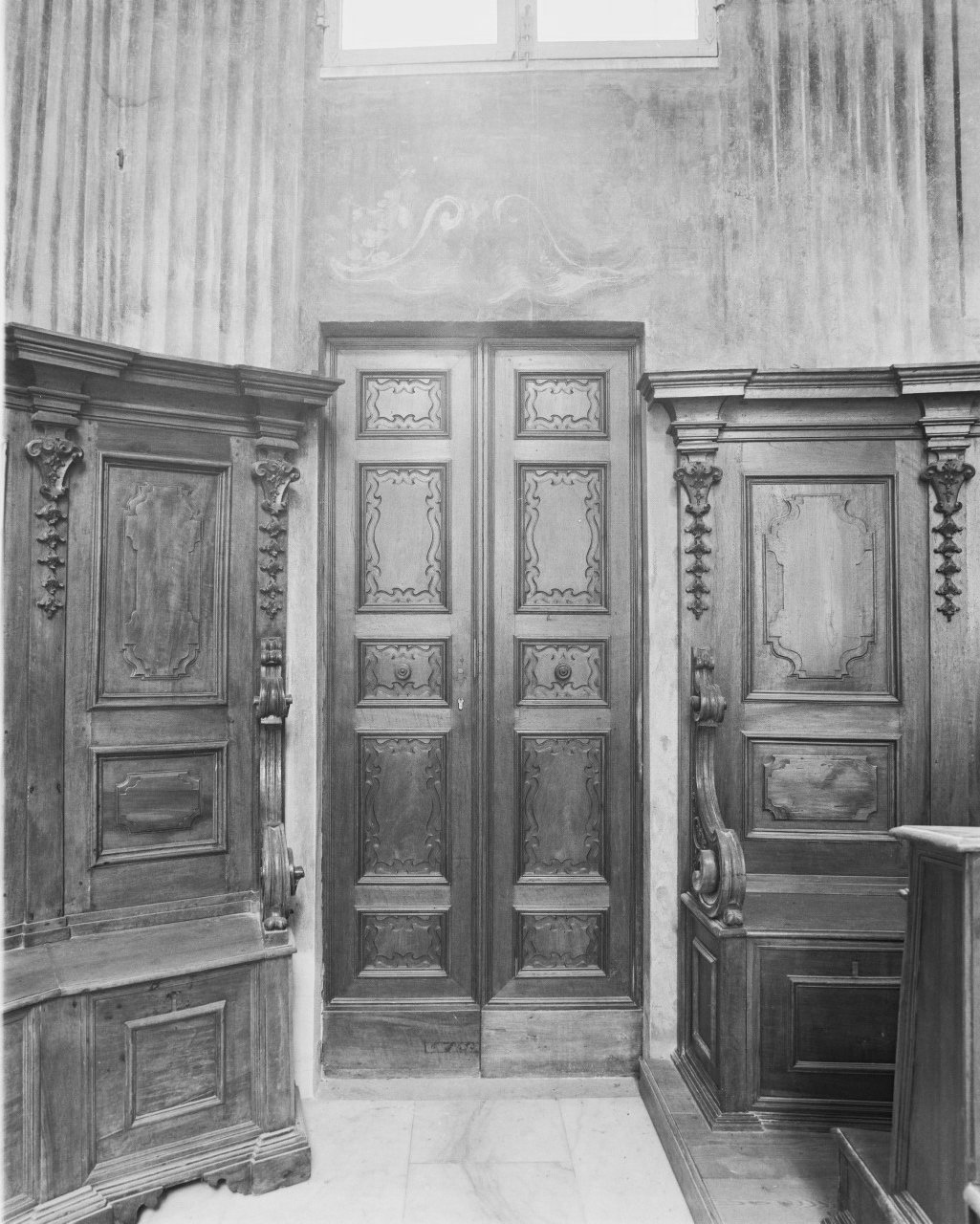 porta - a due battenti, serie di Orlandi Paolo (primo quarto sec. XVIII)