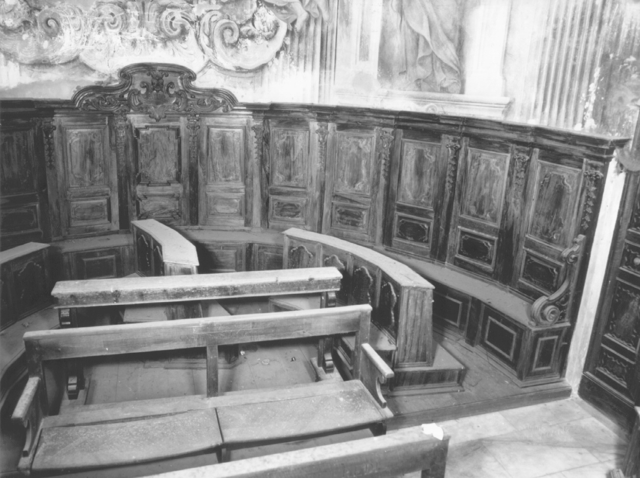 stalli del coro di Orlandi Paolo (primo quarto sec. XVIII)