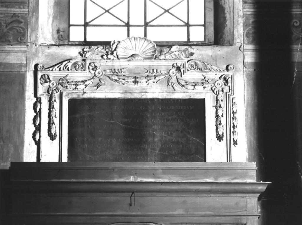 lapide documentaria - ambito piacentino (sec. XIX)