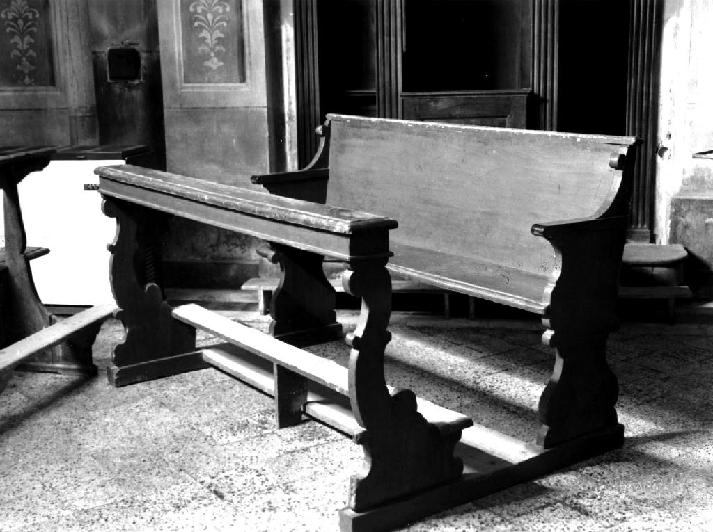 banco da chiesa, serie - ambito piacentino (sec. XIX)