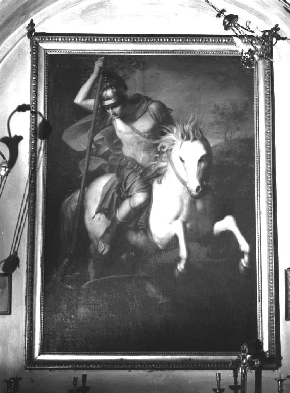 San Giorgio uccide il drago (dipinto) di Landi Gaspare (sec. XIX)
