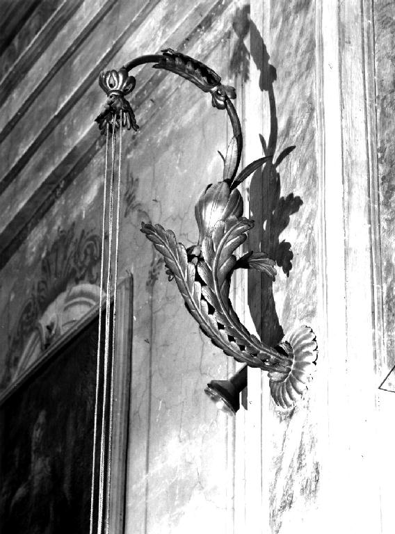 candeliere da parete, serie - ambito piacentino (fine sec. XVIII)