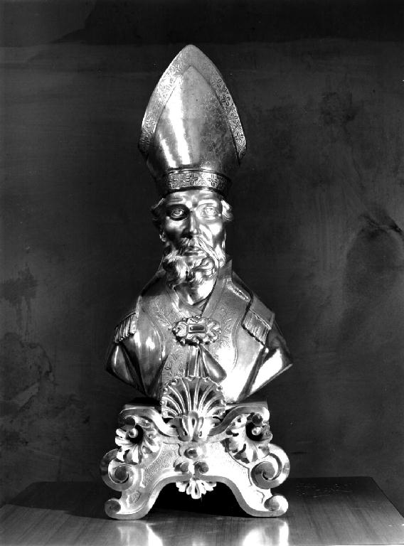 reliquiario - a busto, serie - ambito piacentino (fine sec. XVIII)