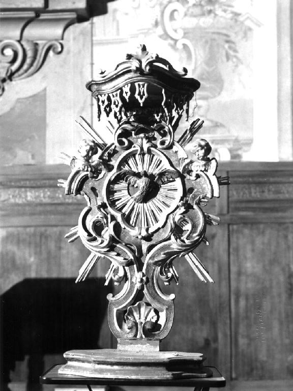 tronetto per esposizione eucaristica - ambito piacentino (sec. XVIII)