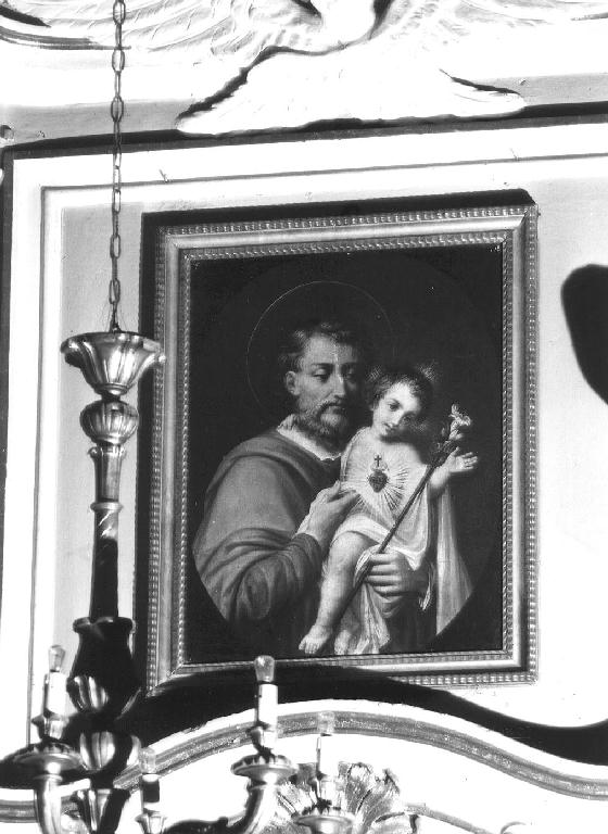 San Giuseppe e Gesù Bambino (dipinto) - ambito piacentino (?) (sec. XX)