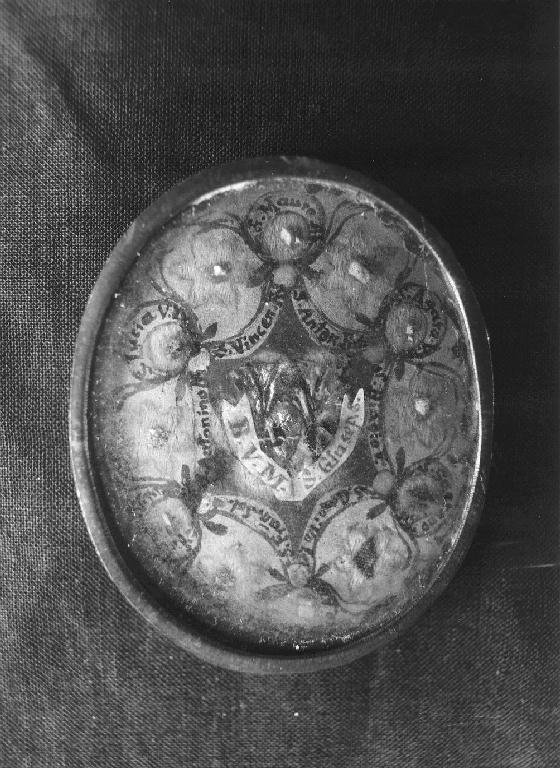 reliquiario a capsula - ambito piacentino (sec. XX)