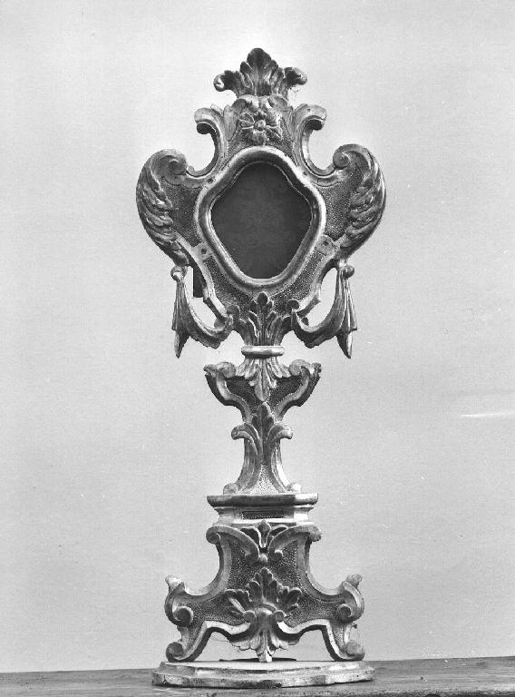 reliquiario - a ostensorio - ambito piacentino (sec. XVIII)