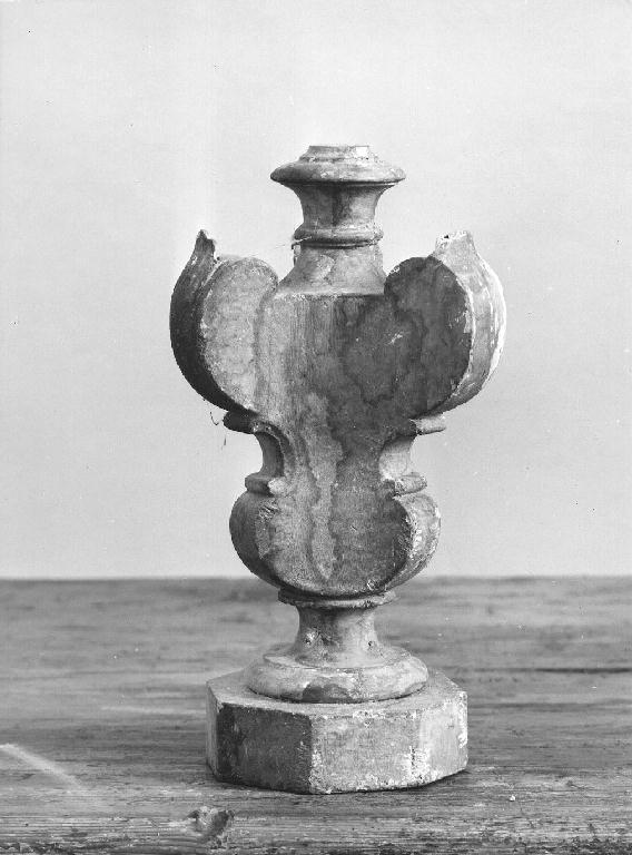 portacandelabro - ambito piacentino (sec. XIX)