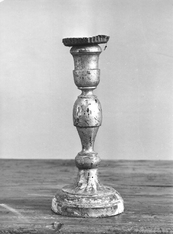 candeliere d'altare, serie - ambito piacentino (sec. XIX)