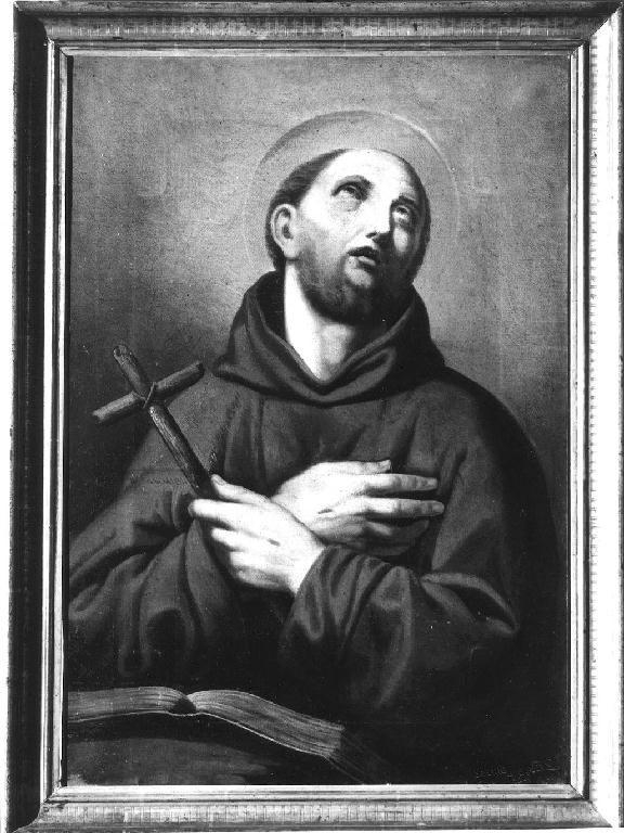 San Francesco d'Assisi in preghiera (dipinto) di Prati Enrico (sec. XIX)