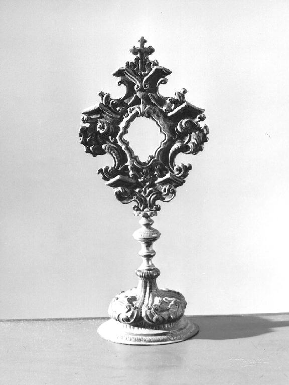 reliquiario - a ostensorio - ambito piacentino (seconda metà sec. XVIII)