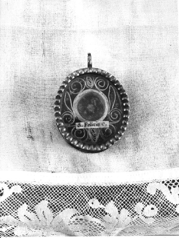 reliquiario - ambito piacentino (prima metà sec. XIX)