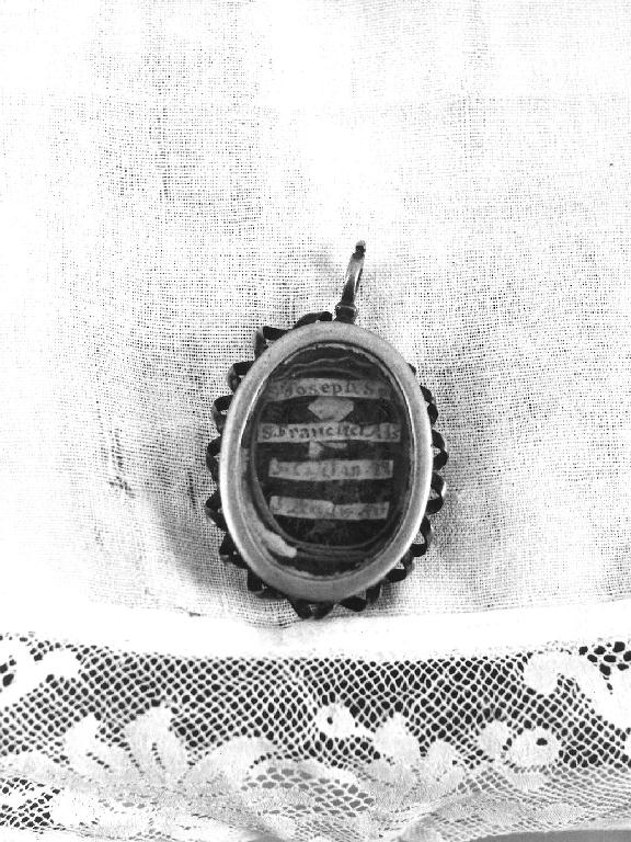 reliquiario - ambito piacentino (prima metà sec. XIX)