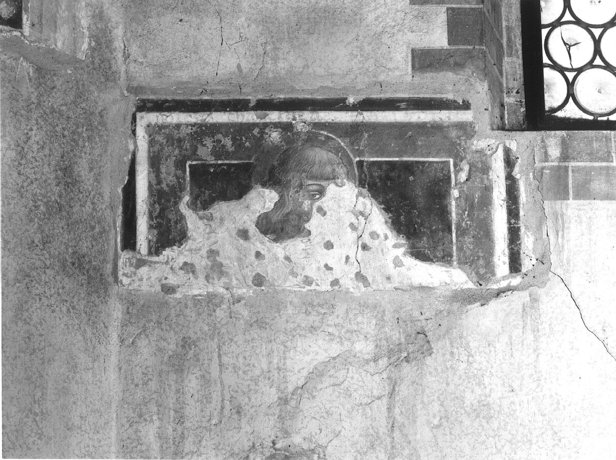 Santo (dipinto, frammento) - ambito emiliano (sec. XVI)