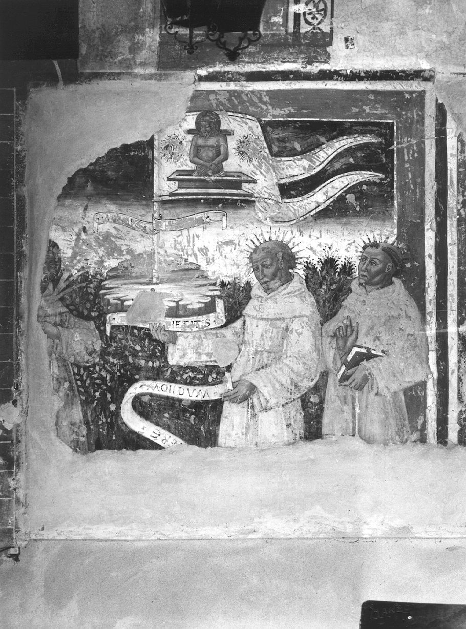 Sant'Antonio, San Francesco, San Domenico (dipinto) - ambito emiliano (seconda metà sec. XV)