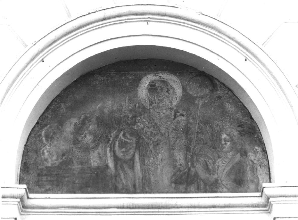 San Nicola di Bari resuscita i tre fanciulli (dipinto) di Perinetti Emilio (sec. XX)