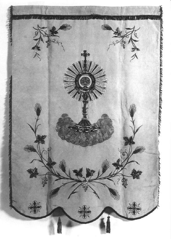 stendardo processionale - manifattura piacentina (prima metà sec. XX)