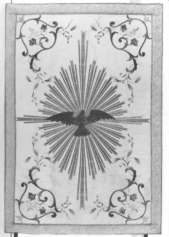 cielo di baldacchino - manifattura piacentina (fine/inizio secc. XIX/ XX)