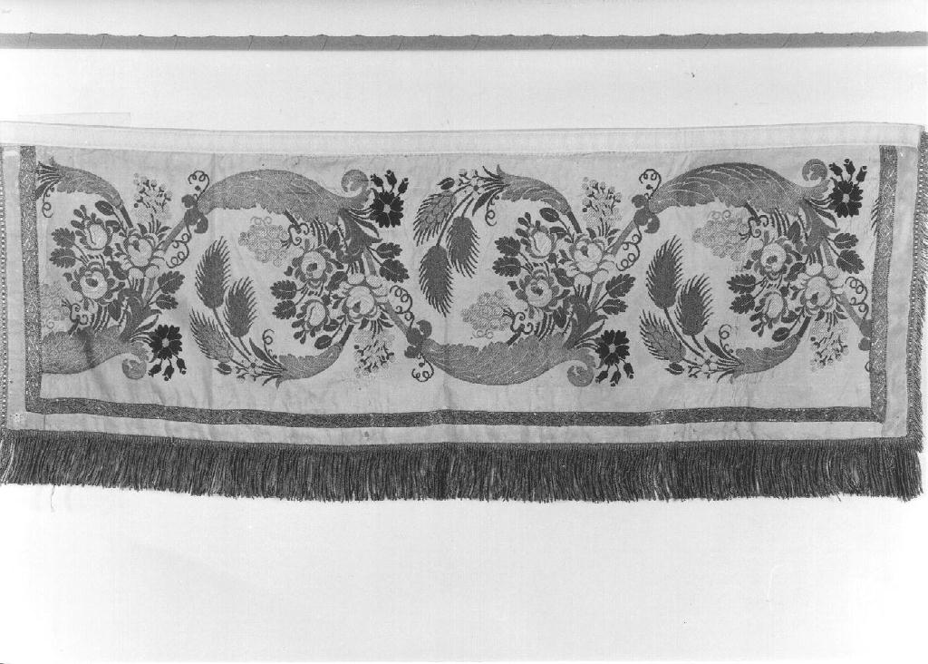 drappellone di baldacchino, insieme - produzione italiana (fine/inizio secc. XIX/ XX)