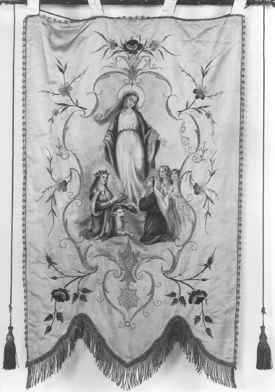 stendardo processionale - manifattura piacentina (prima metà sec. XX)