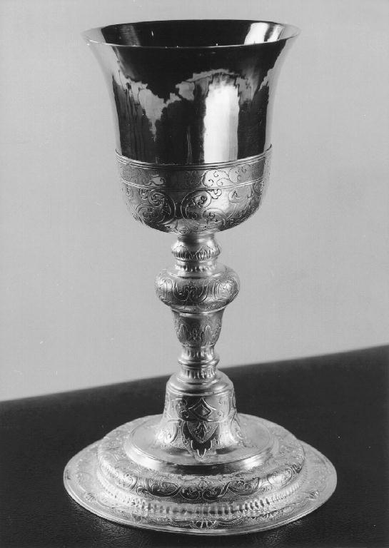 calice - ambito emiliano (fine/inizio secc. XVII/ XVIII)