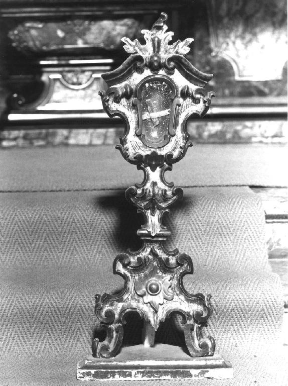 reliquiario, serie - ambito piacentino (seconda metà sec. XVIII)