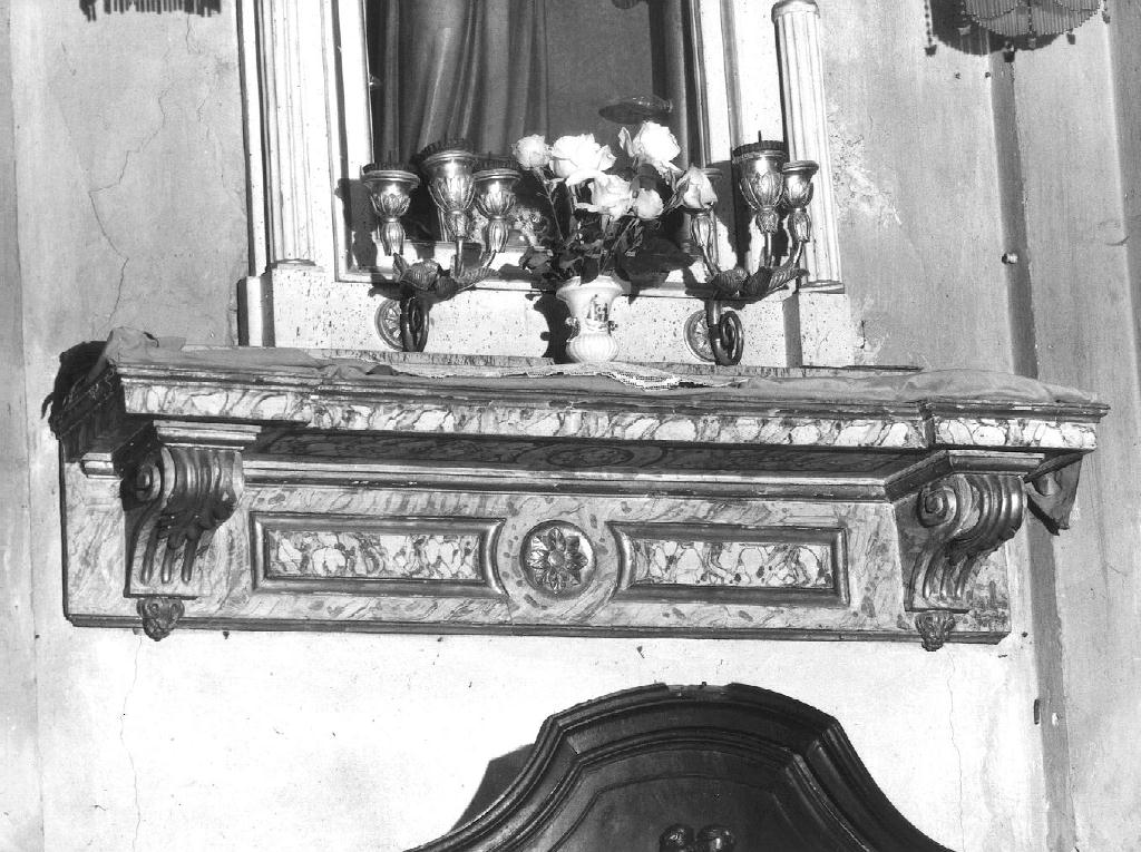 mensola - ambito piacentino (prima metà sec. XIX)