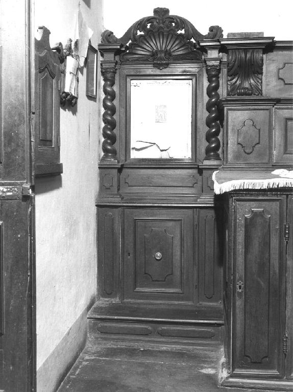 inginocchiatoio, serie - ambito piacentino (prima metà sec. XVIII)