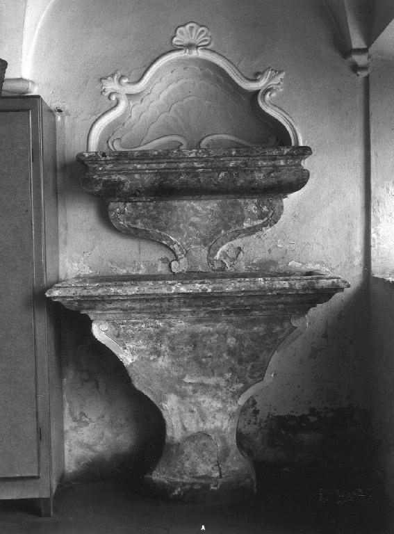 lavabo da sacrestia - ambito emiliano-lombardo (sec. XVIII)