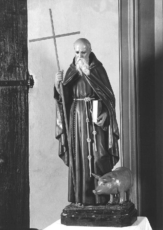 Sant'Antonio Abate (statua) - produzione Italia settentrionale (seconda metà sec. XIX)
