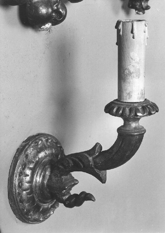 candeliere da parete, serie - ambito piacentino (sec. XIX)