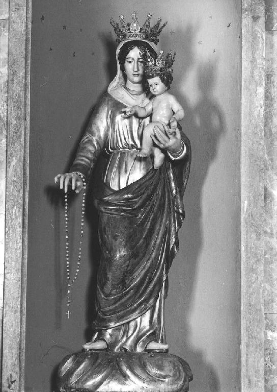 Madonna del Rosario (statua) - ambito piacentino (terzo quarto sec. XIX)