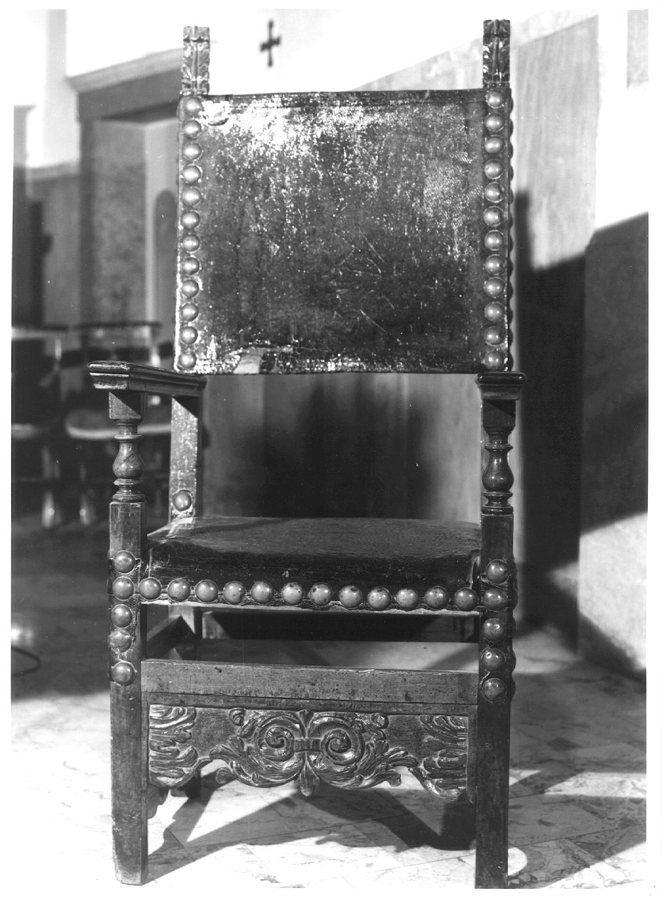 poltrona - ambito piacentino (sec. XIX)