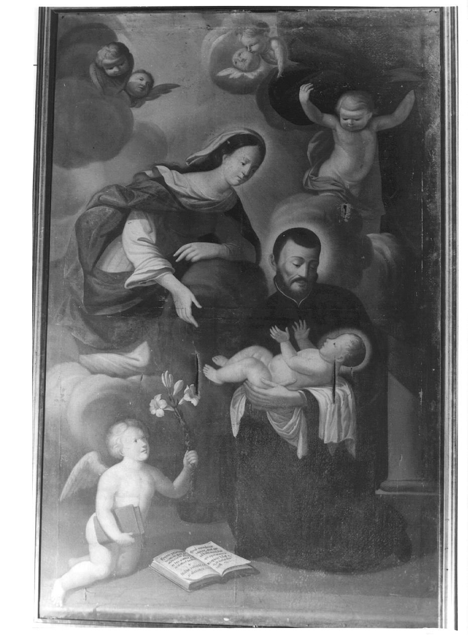 San Gaetano e la Madonna (dipinto) - ambito piacentino (sec. XVIII)