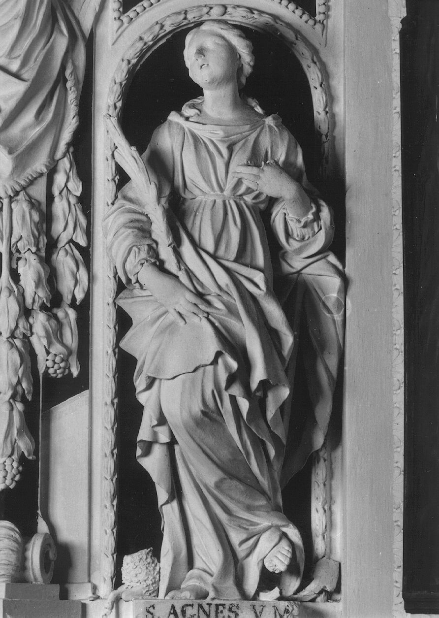 Sant'Agnese Martire (statua) - ambito lombardo (prima metà sec. XVIII)