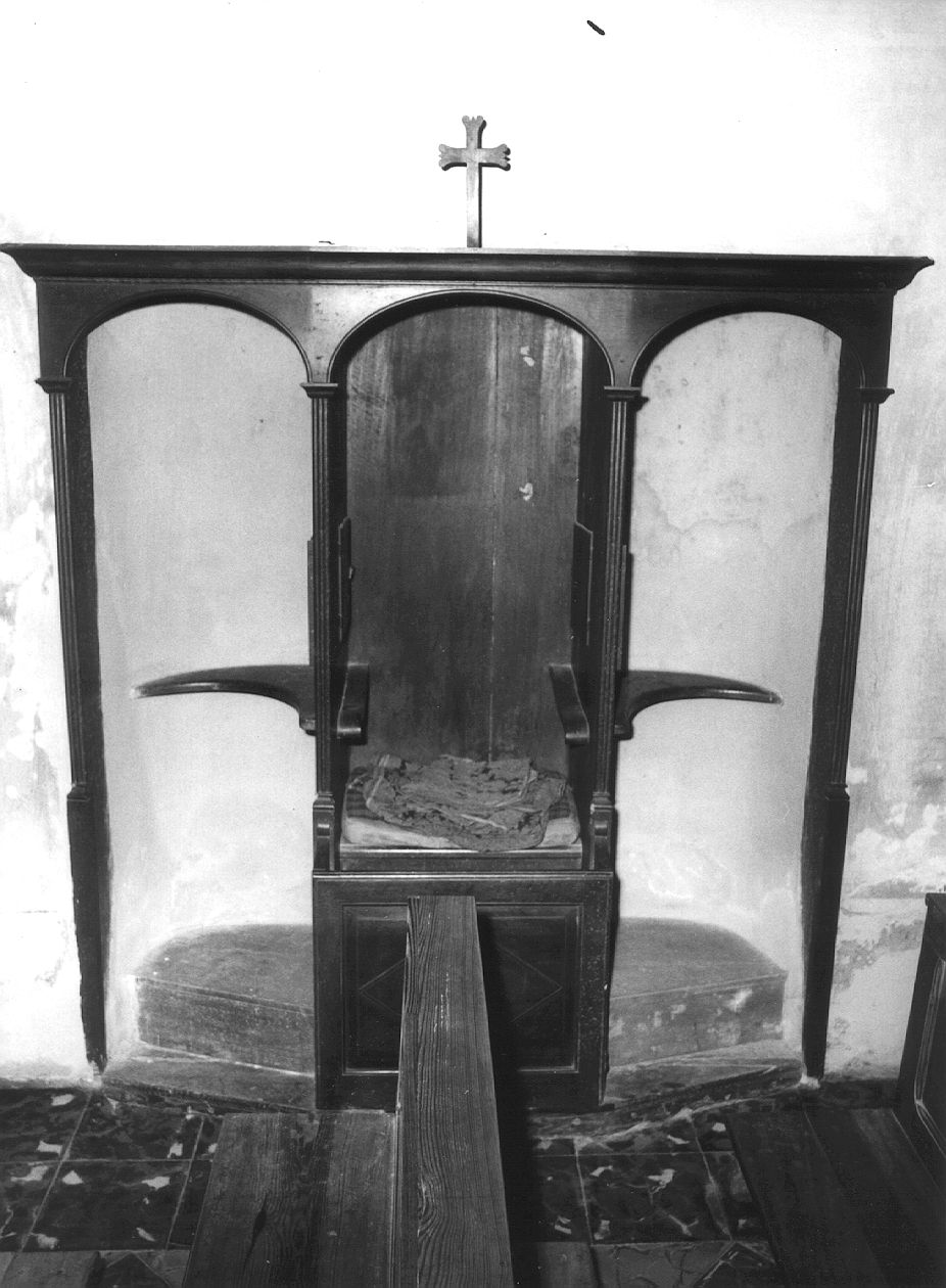 confessionale - ambito piacentino (fine sec. XIX)