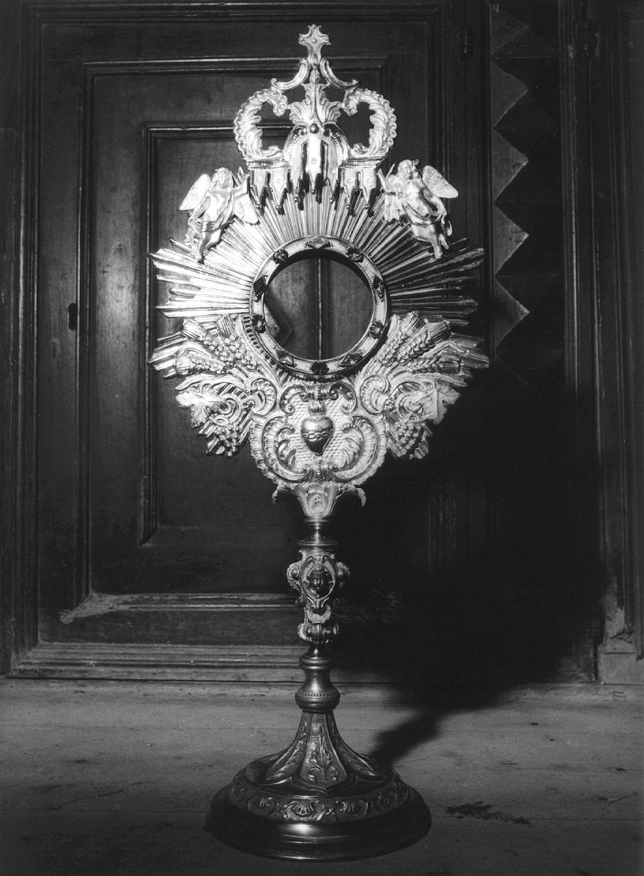 ostensorio - ambito Italia settentrionale (inizio sec. XX)